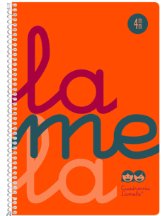 CUADERNO ESPIRAL 4º 80H 90G 4MM NARANJA CUADROVIA PP